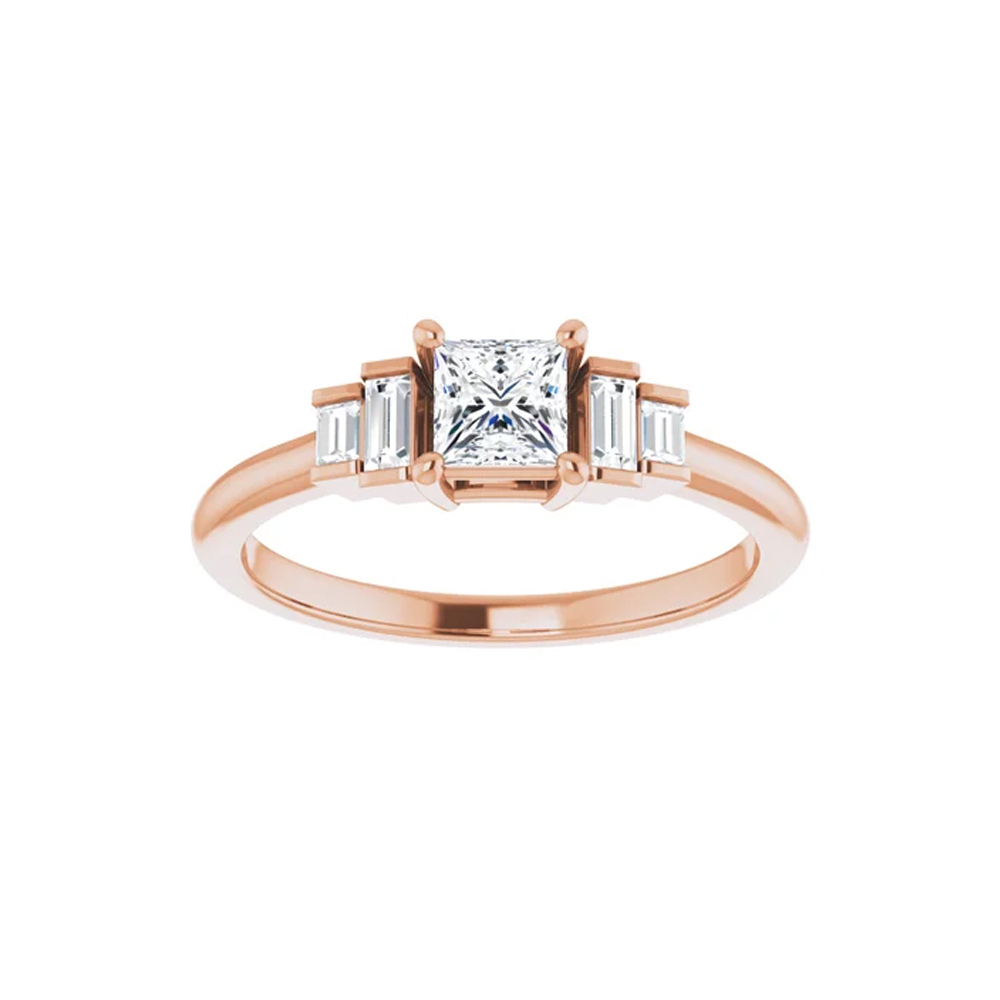 Square cut engagement ring | Temple & Grace Canada